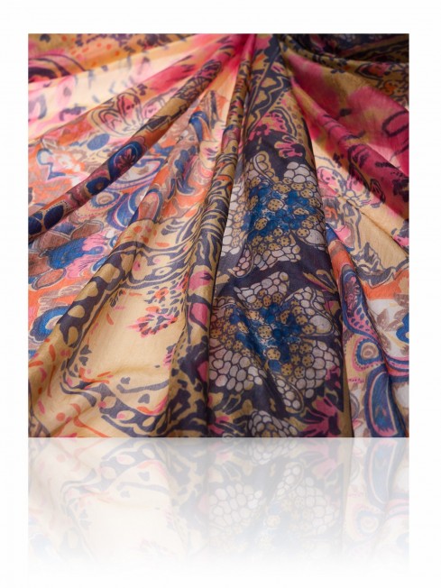 Палантин Женский S-PAISLEY.ANIMAL/GOLD
